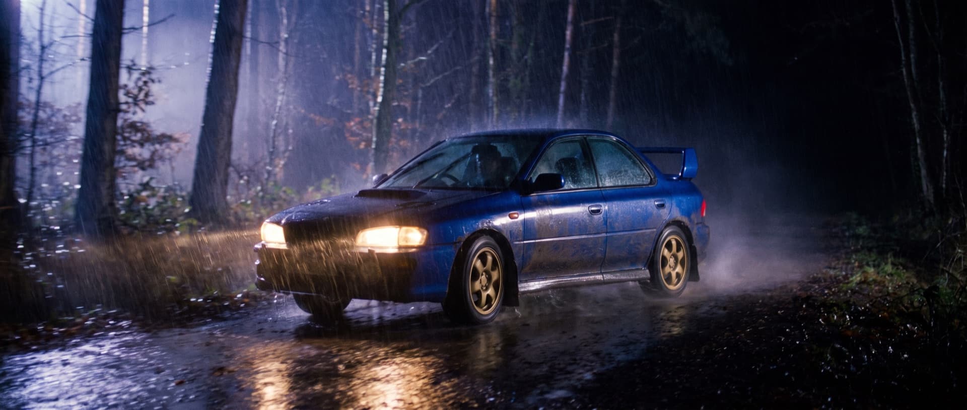 The road in 1997 — night rain